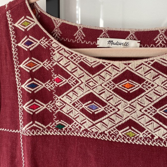 Madewell Top. Size L. Color Burgundy - Picture 3 of 4